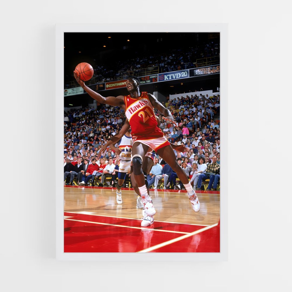 Poster Dominique wilkins agilité – affiche Basketball (vue 3)